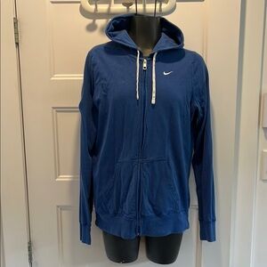 Nike Blue Casual Jacket with Hood